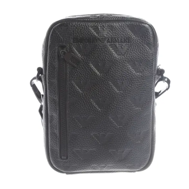 Umhängetasche, in Schwarz, Leder, Emporio Armani