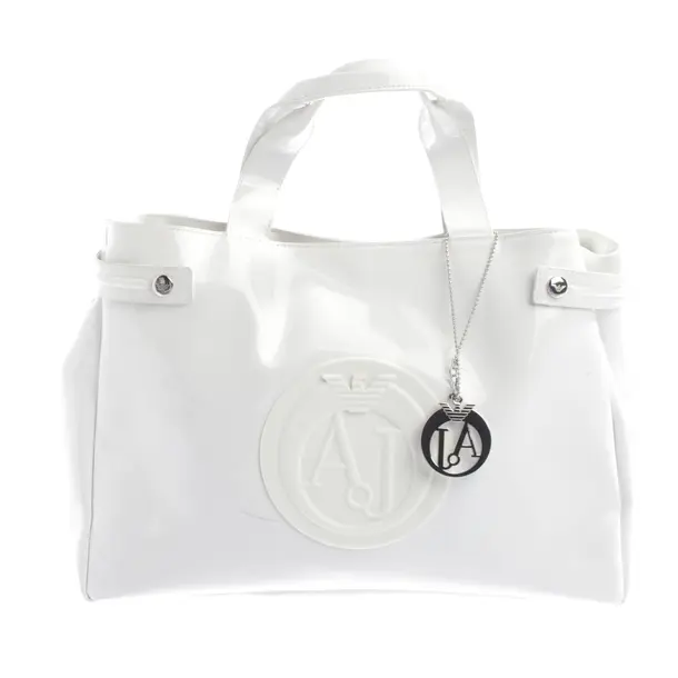 Handbag, in White, Polyester, Armani Jeans