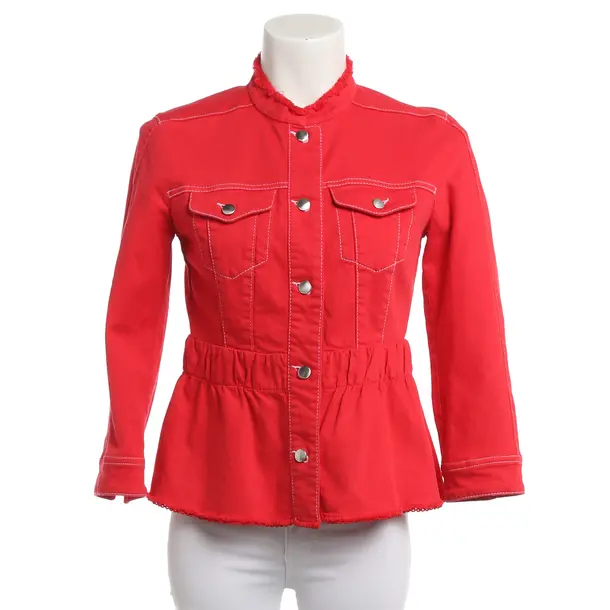 Summer Jacket, in Red, Cotton, Marc Cain