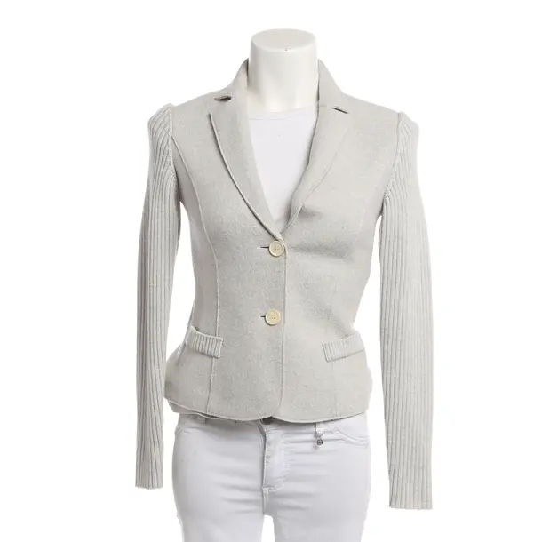 Blazer, in Light Gray, Wool, Marc Cain