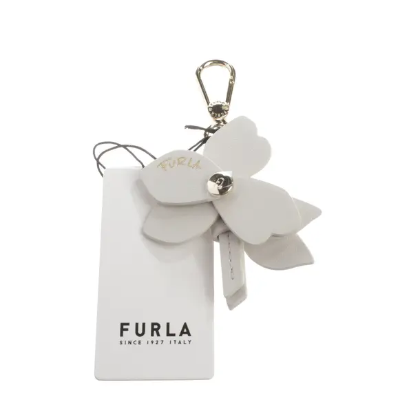 Keyring, in Light Gray, Other fibres, Furla