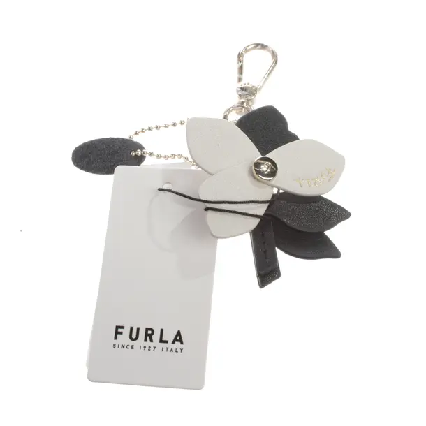 Keyring, in Light Gray, Other fibres, Furla