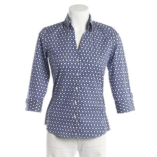 Blouse, in Blue, Cotton, Caliban