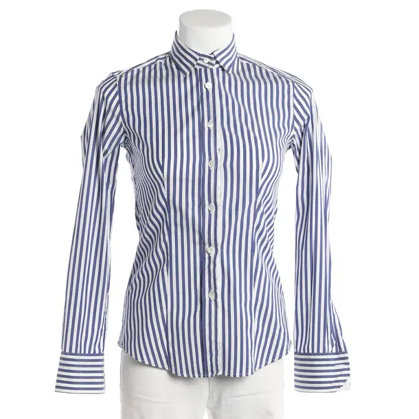 Blouse, in Blue, Cotton, Caliban