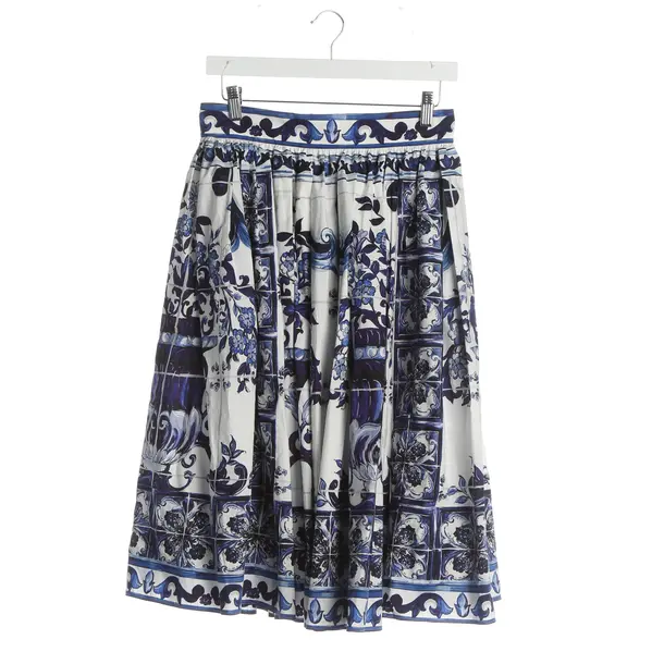 Skirt, in Blue, Cotton, Dolce & Gabbana