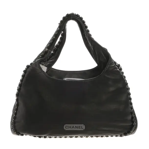 Handtasche, in Schwarz, Leder, Chanel