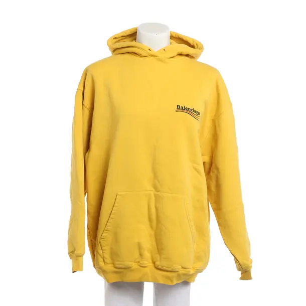 Hoodie, in Senfgelb, Baumwolle, Balenciaga