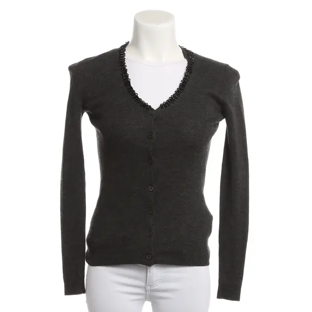 Cardigan, in Grigio, Lana, Prada