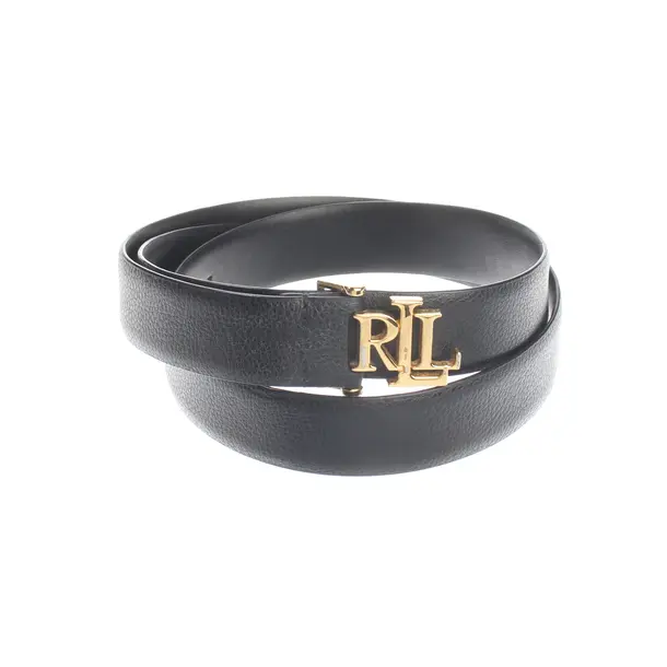 Belt, in Black, Polyurethane, Lauren Ralph Lauren