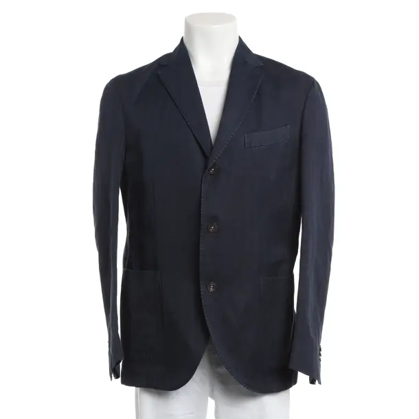 Blazer, in Navy, Cotton, Boglioli