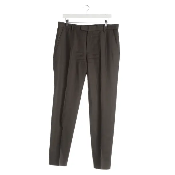 Pants, in Dark Brown, Wool, Benvenuto