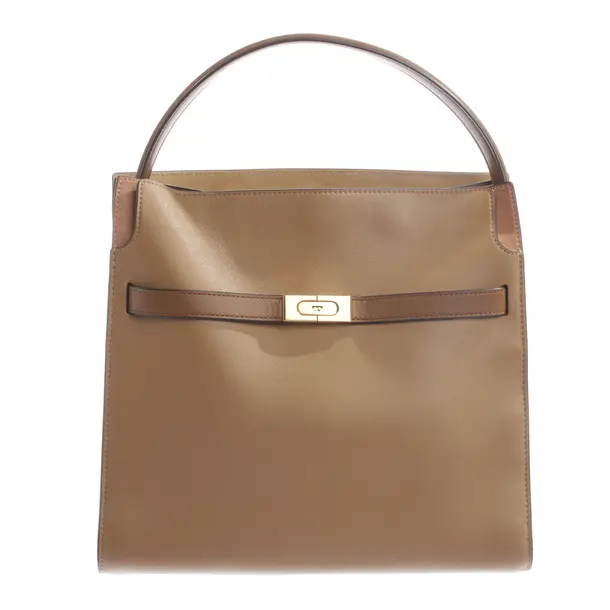 Schultertasche, in Hellbraun, Leder, Tory Burch