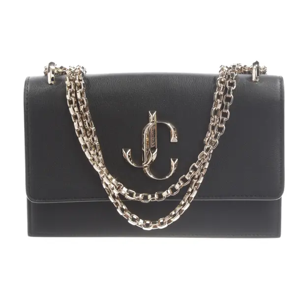 Shoulder Bag, in Black, Leather, Jimmy Choo