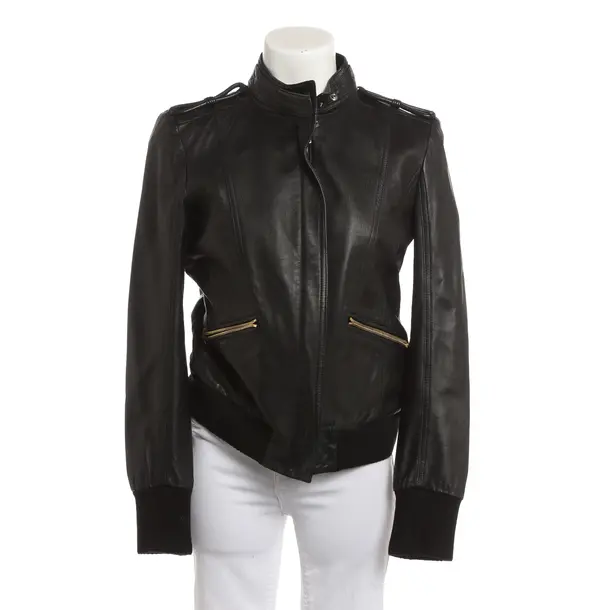 LeatherJacket, in Black, Leather, Bally
