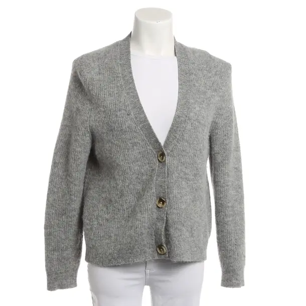 Cardigan, in Gray, Wool, Mrs & Hugs