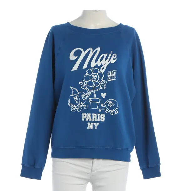 Sweatshirt, in Blau, Baumwolle, Maje