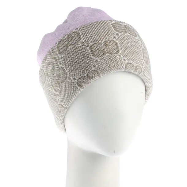 Mütze, in Lila, Wolle, Gucci