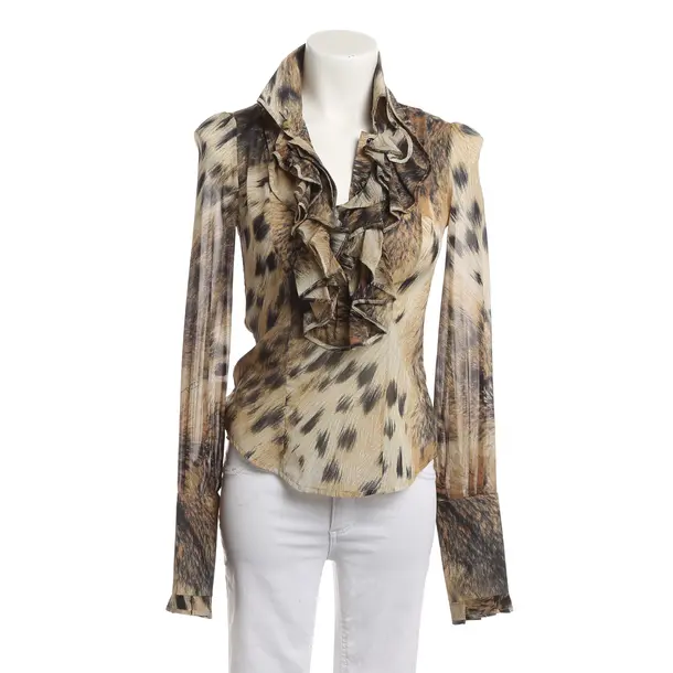 Bluse, in Hellbraun, Seide, Roberto Cavalli