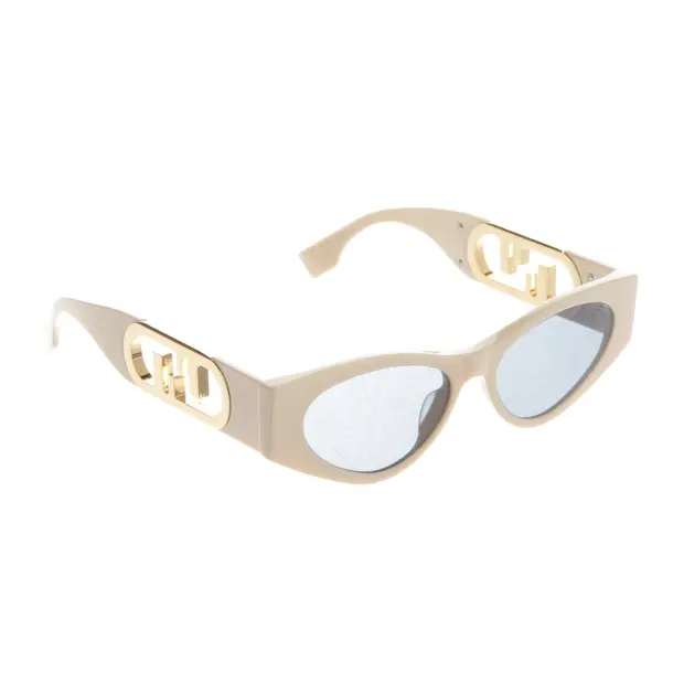 Sonnenbrille, in Beige, Kunststoff, Fendi