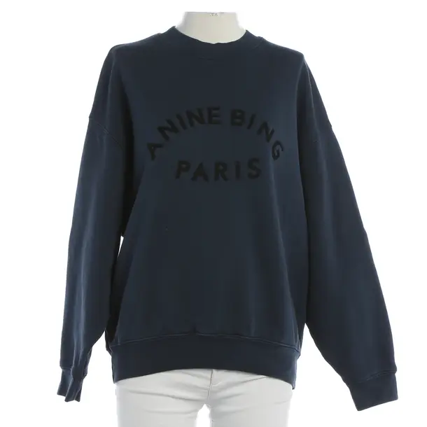 Sweatshirt, in Navy, Cotton, Anine Bing