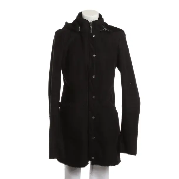 Mid-Season Coat, in Black, Polyester, Armani Jeans
