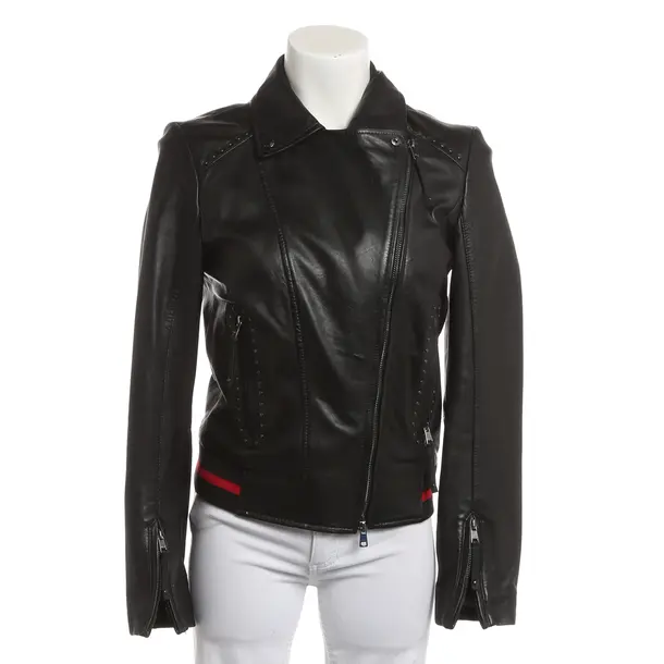 Giacca in pelle, in Nero, Pelle, Marc Cain Sport