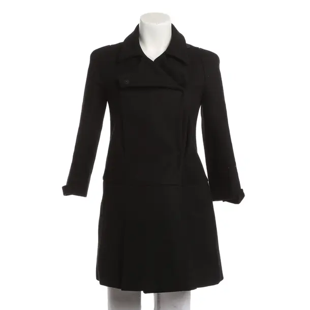 Übergangsmantel, in Schwarz, Wolle, Miu Miu