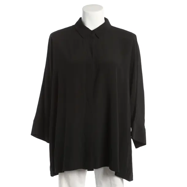 Blouse, in Black, Silk, Herzensangelegenheit