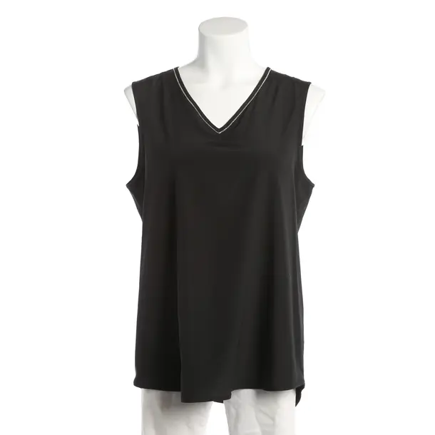 Top, in Black, Silk, Peserico