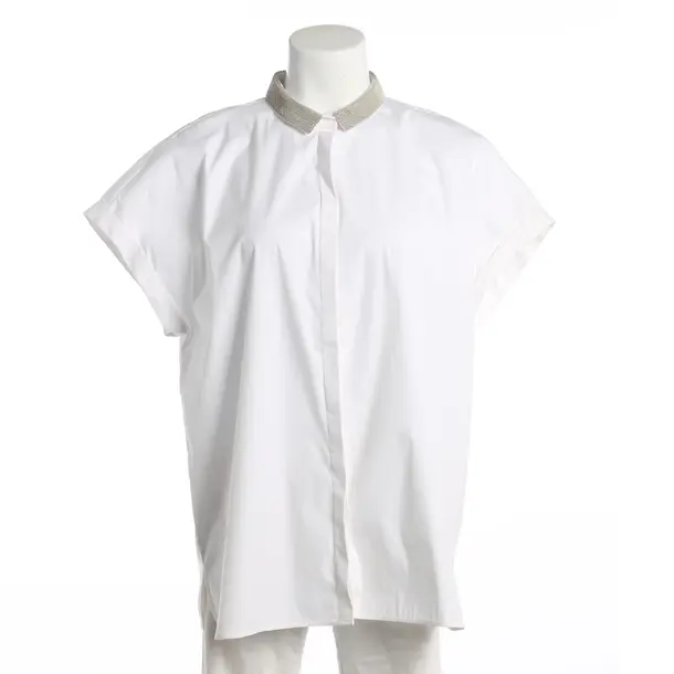 Blouse, in White, Cotton, Fabiana Filippi