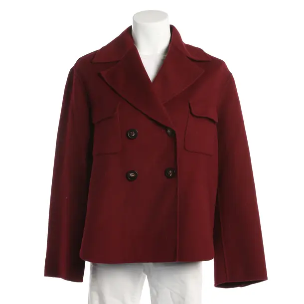 Übergangsjacke, in Bordeaux, Wolle, Max Mara