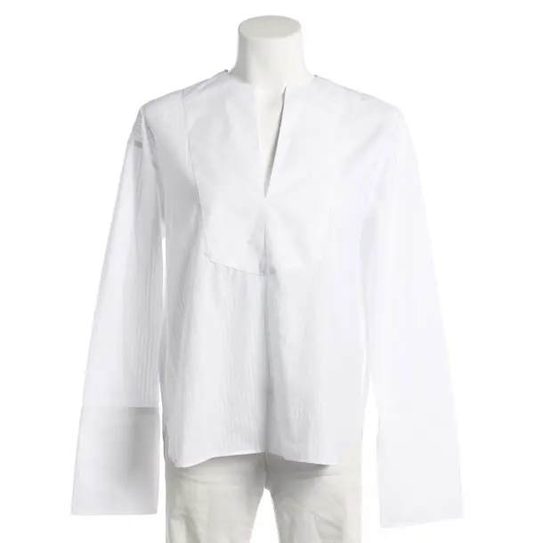 Camicetta, in Bianco, Cotone, Chiuso