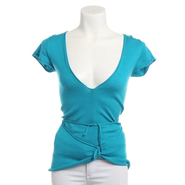 Shirt, in Blau, Baumwolle, Closed