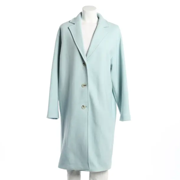 Mid-Season Coat, in Turquoise, Cotton, Marc O'Polo