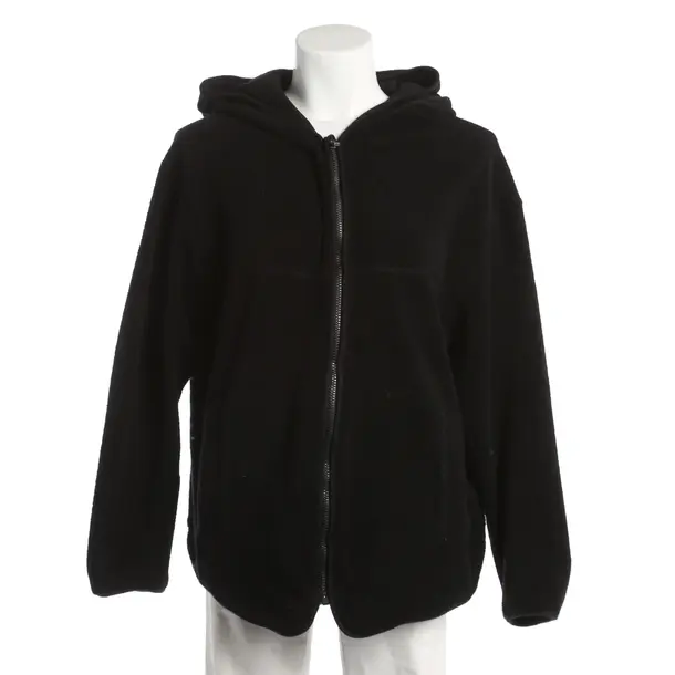 Fleece Jacket, in Black, Cotton, Lanius
