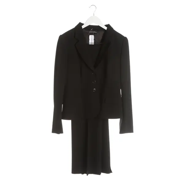 Hosenanzug, in Schwarz, Wolle, Strenesse