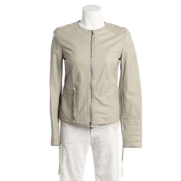 Lederjacke, in Hellgrau, Leder, Patrizia Pepe