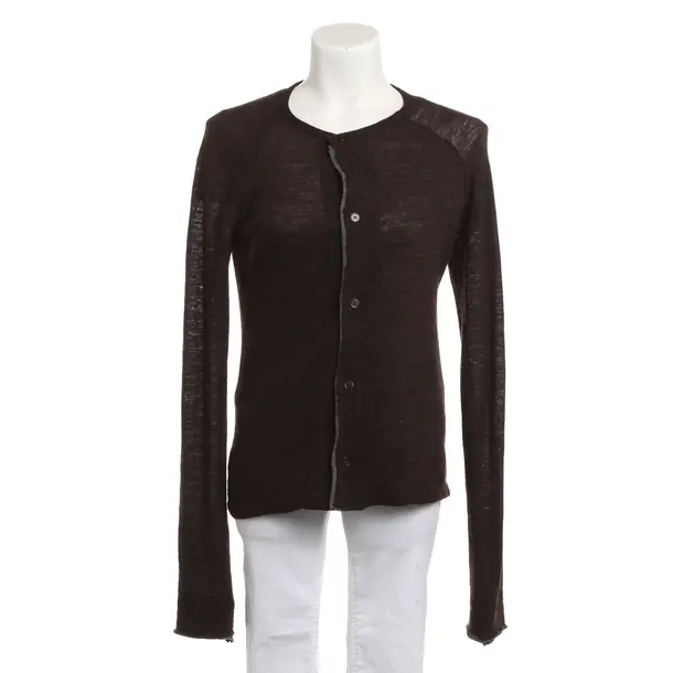 Cardigan, in Dark Brown, Wool, Yohji Yamamoto