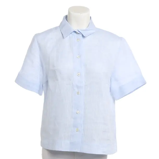 Bluse, in Hellblau, Leinen, Van Laack