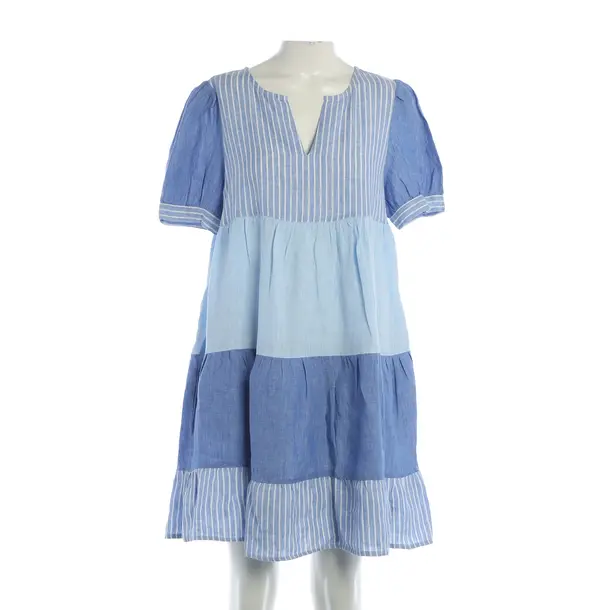 Kleid, in Blau, Leinen, Rich & Royal