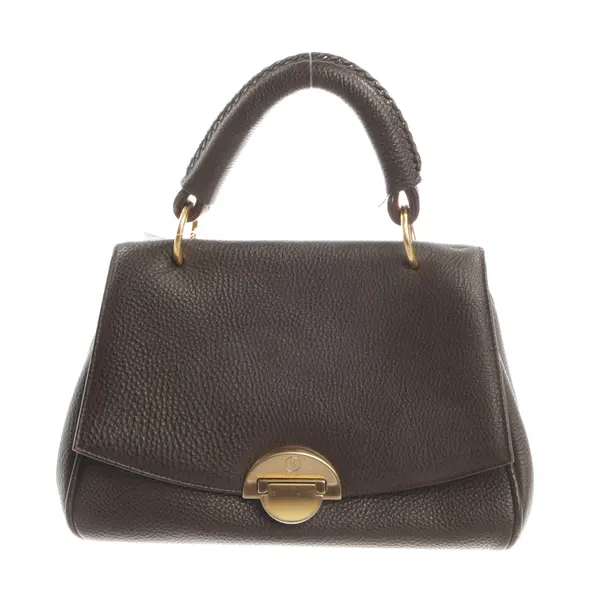 Handbag, in Dark Brown, Leather, Bogner