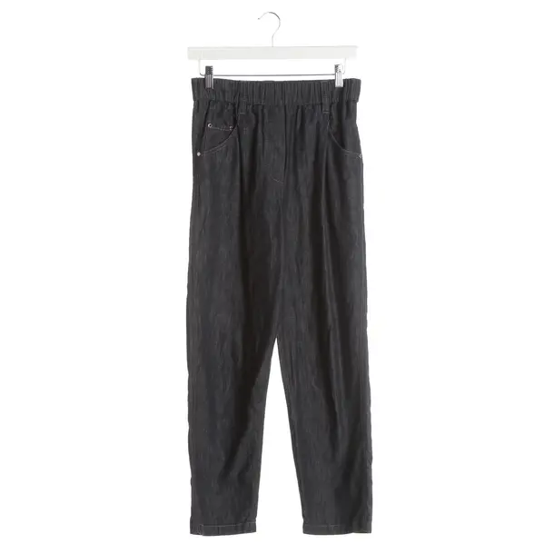 Pants, in Navy, Cotton, Brunello Cucinelli