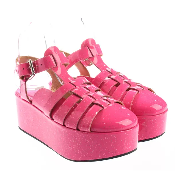 Wedges, in Neon Pink, Loewe
