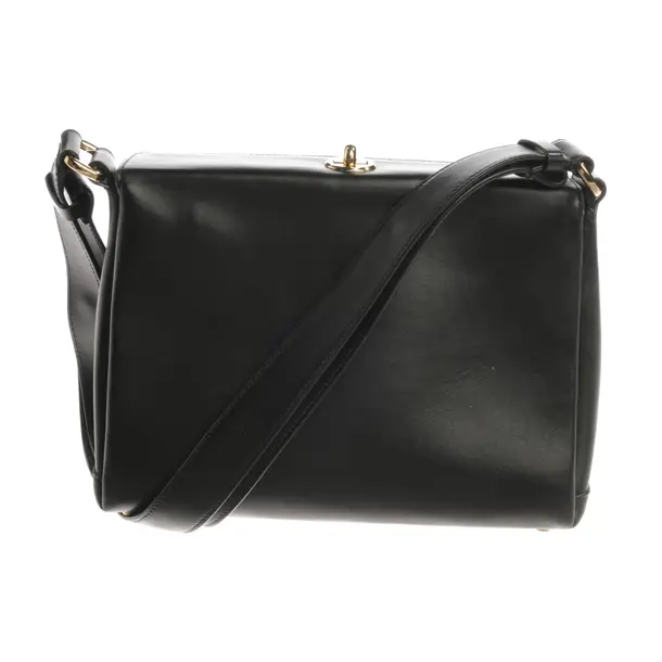 Schultertasche, in Schwarz, Leder, Plan C