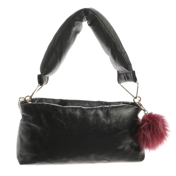 Schultertasche, in Schwarz, Leder, Sportmax