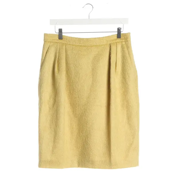 Skirt, in Mustard Yellow, Polyamide, Max Mara