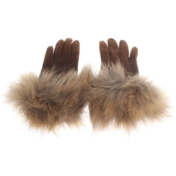 Lederhandschuhe, in Braun, Leder, Max Mara