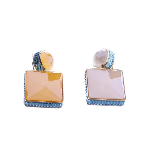 Orecchini, in Multicolore, Metallo (metallico, metallizzato), Swarovski