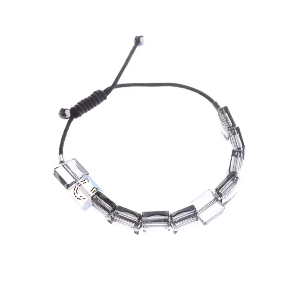 Armband, in Schwarz, Sonstige Fasern, Swarovski