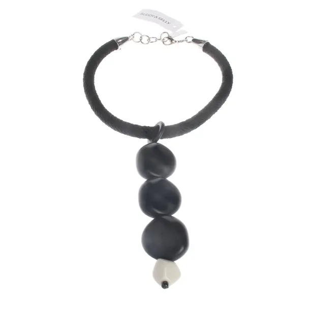 Necklace, in Black, Other Fibers, Max Mara